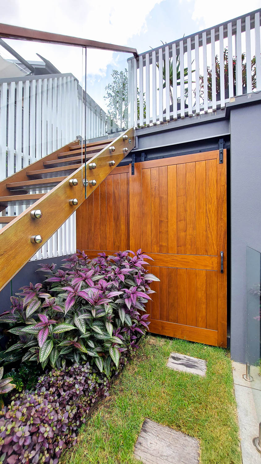 Barn doors for outdoor areas