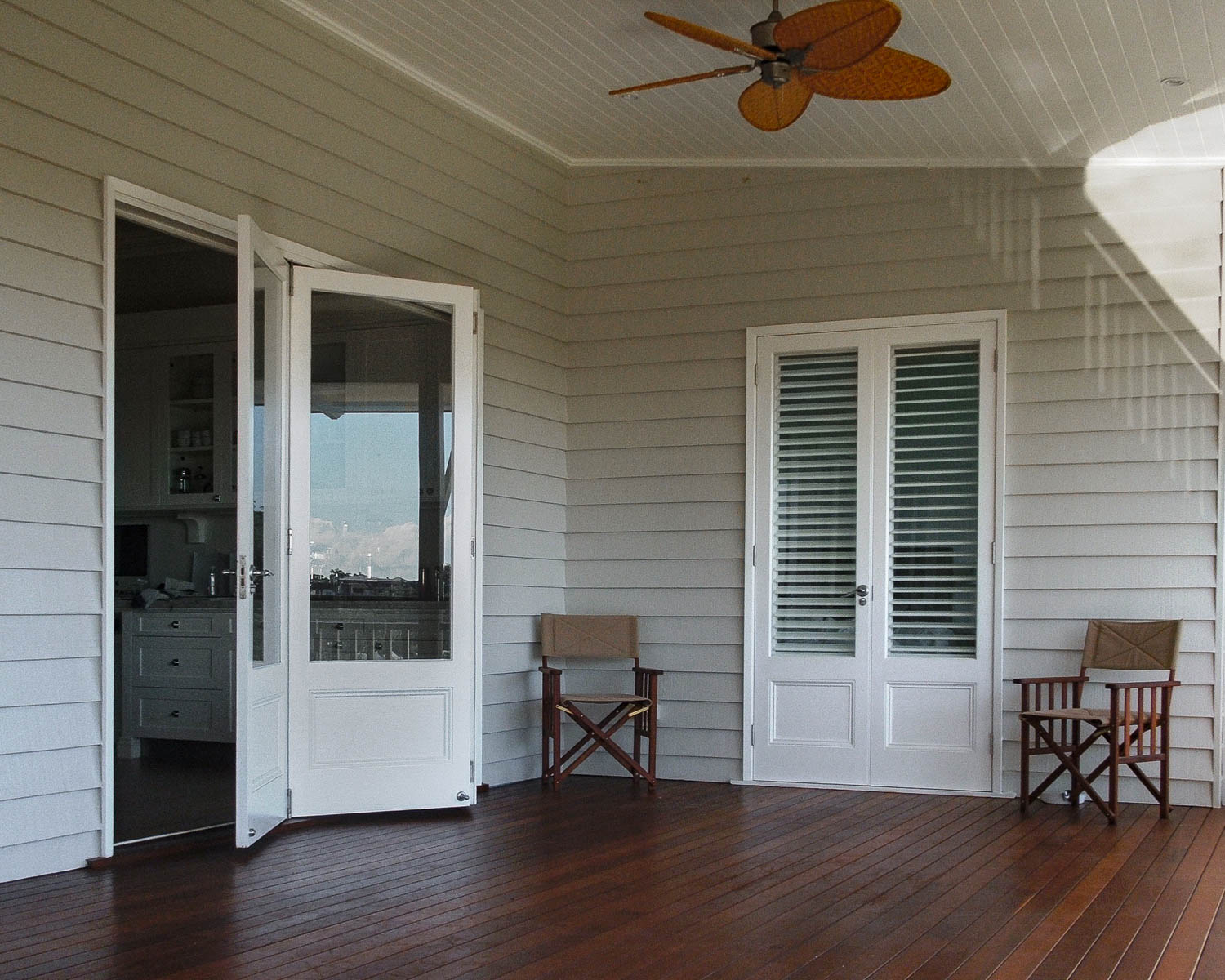 custom timber french doors gallery allkind joinery brisbane chermside queensland australia white double doors heritage colonial deck patio bi-folds